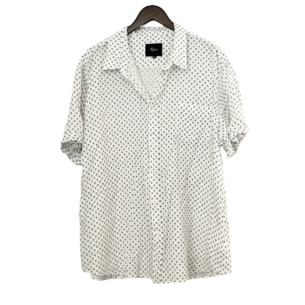 RAILS Men’s Carson Bleu Fleur Button Collar Shirt XXL